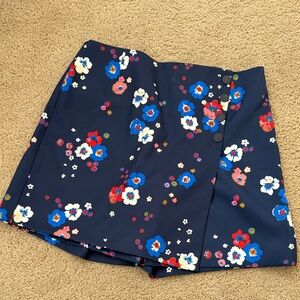 Tory Burch Floral Navy Skort